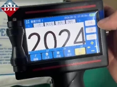 Impressora de jato de tinta portátil com tela sensível ao toque de 4,3 polegadas e cartucho de secagem rápida